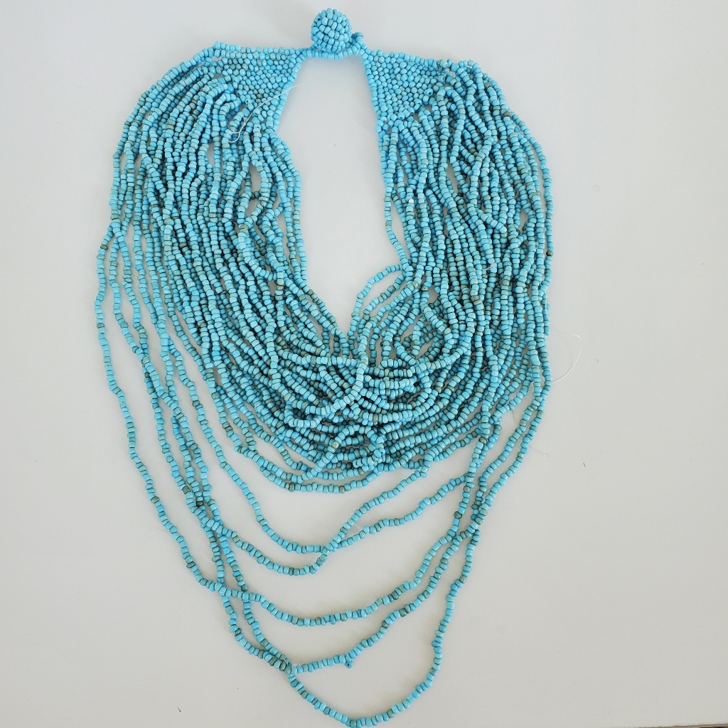 Gennaro Layered Beaded Statement Fashion Necklace